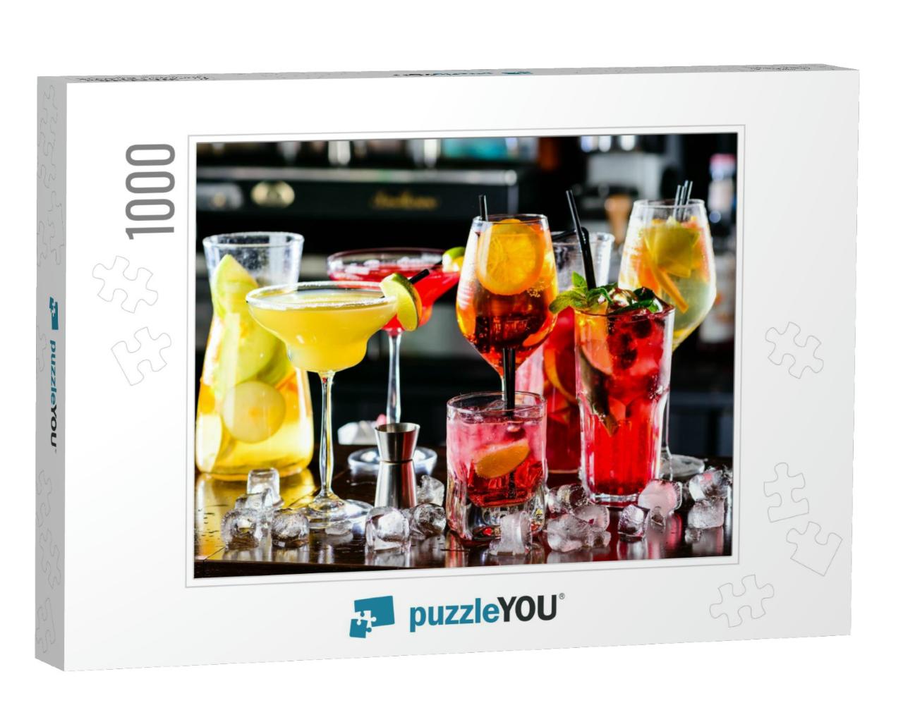 Selection of Best Selling Cocktails Martini Spritz Mojito... Jigsaw Puzzle with 1000 pieces