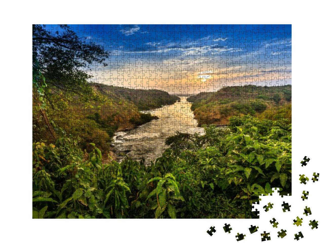 Nile River - Murchison Falls N. P. - Uganda... Jigsaw Puzzle with 1000 pieces