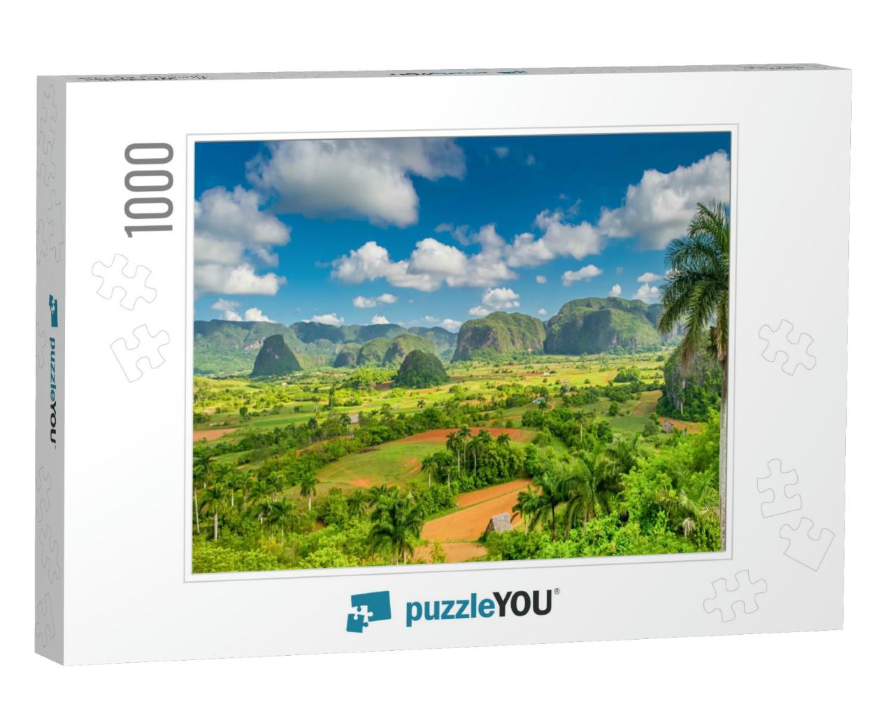Panorama of Vinales Mountains, Cuba... Jigsaw Puzzle with 1000 pieces