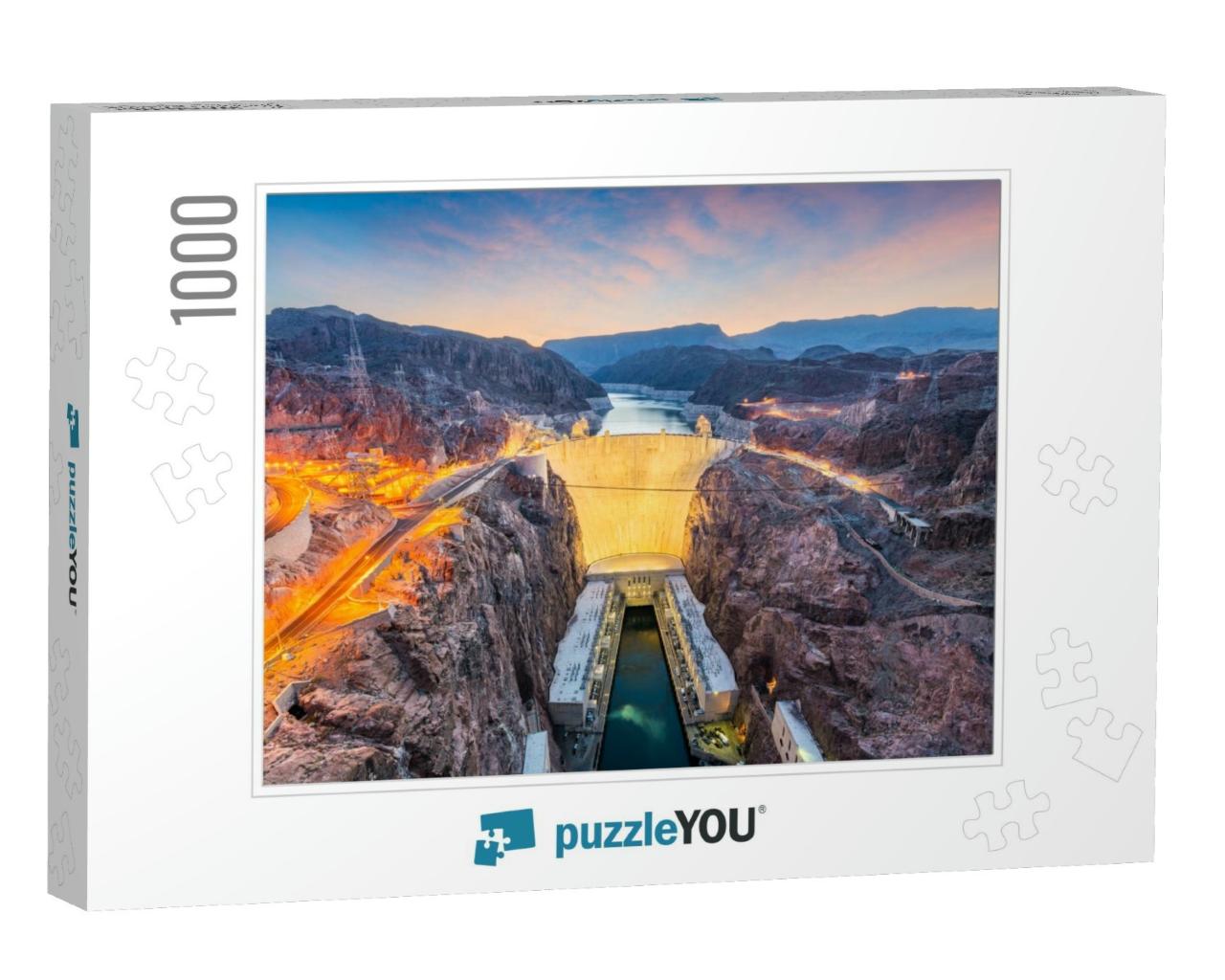 Hoover Dam on the Colorado River Straddling Nevada & Ariz... Jigsaw Puzzle with 1000 pieces