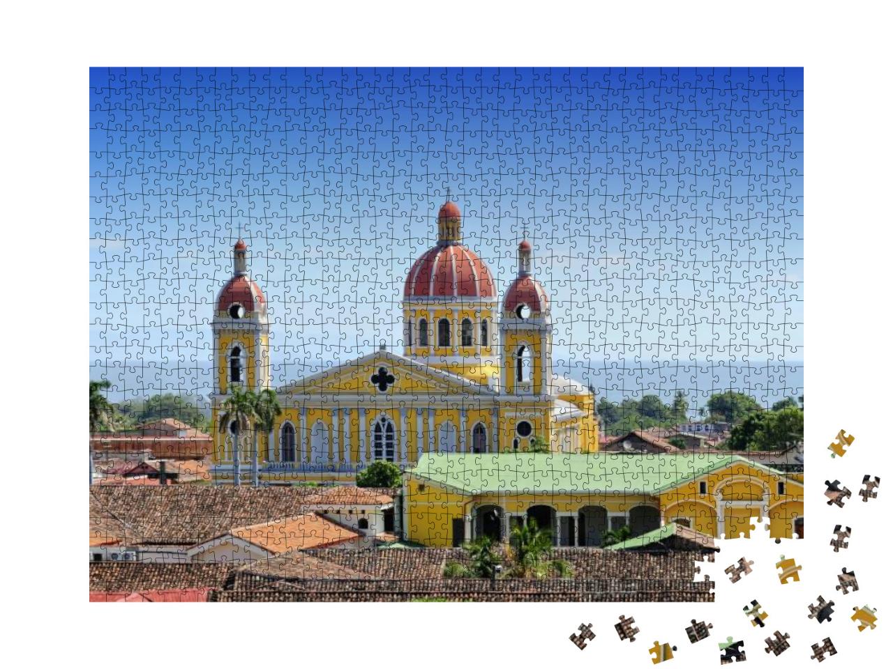 Cathedral of Granada, Nicaragua, Central America... Jigsaw Puzzle with 1000 pieces