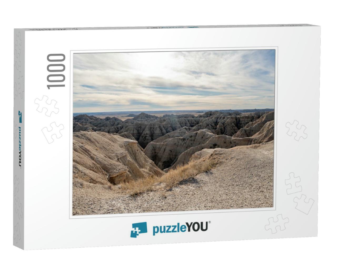 Badlands National Park on a Sunny Day in the State of Sou... Jigsaw Puzzle with 1000 pieces