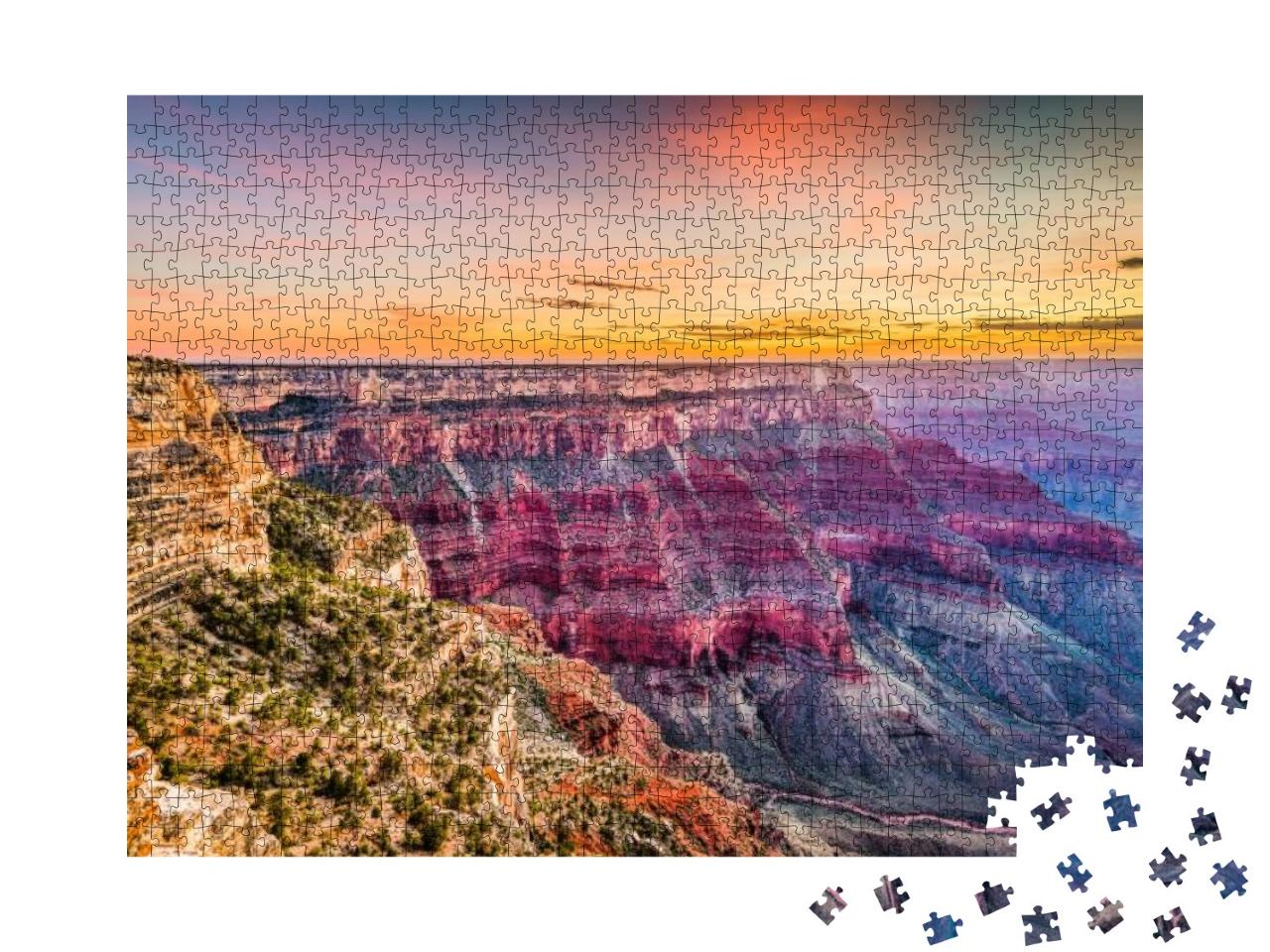 Grand Canyon, Arizona, USA At Dawn from the South Rim... Jigsaw Puzzle with 1000 pieces