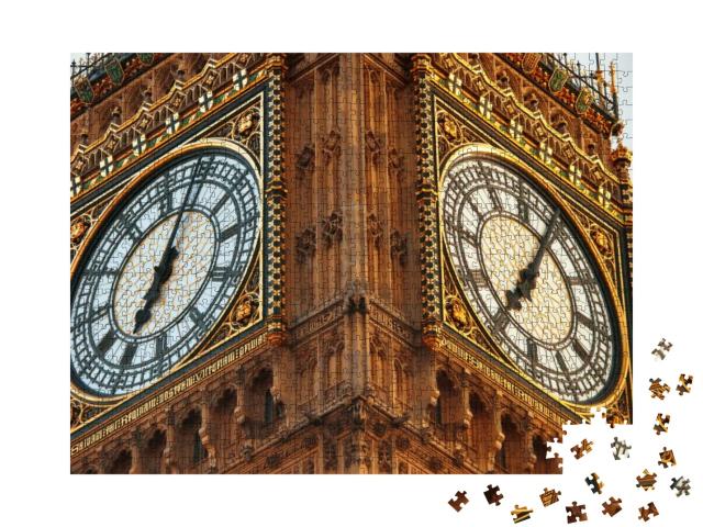 Close Up of Big Ben in London... Jigsaw Puzzle with 1000 pieces