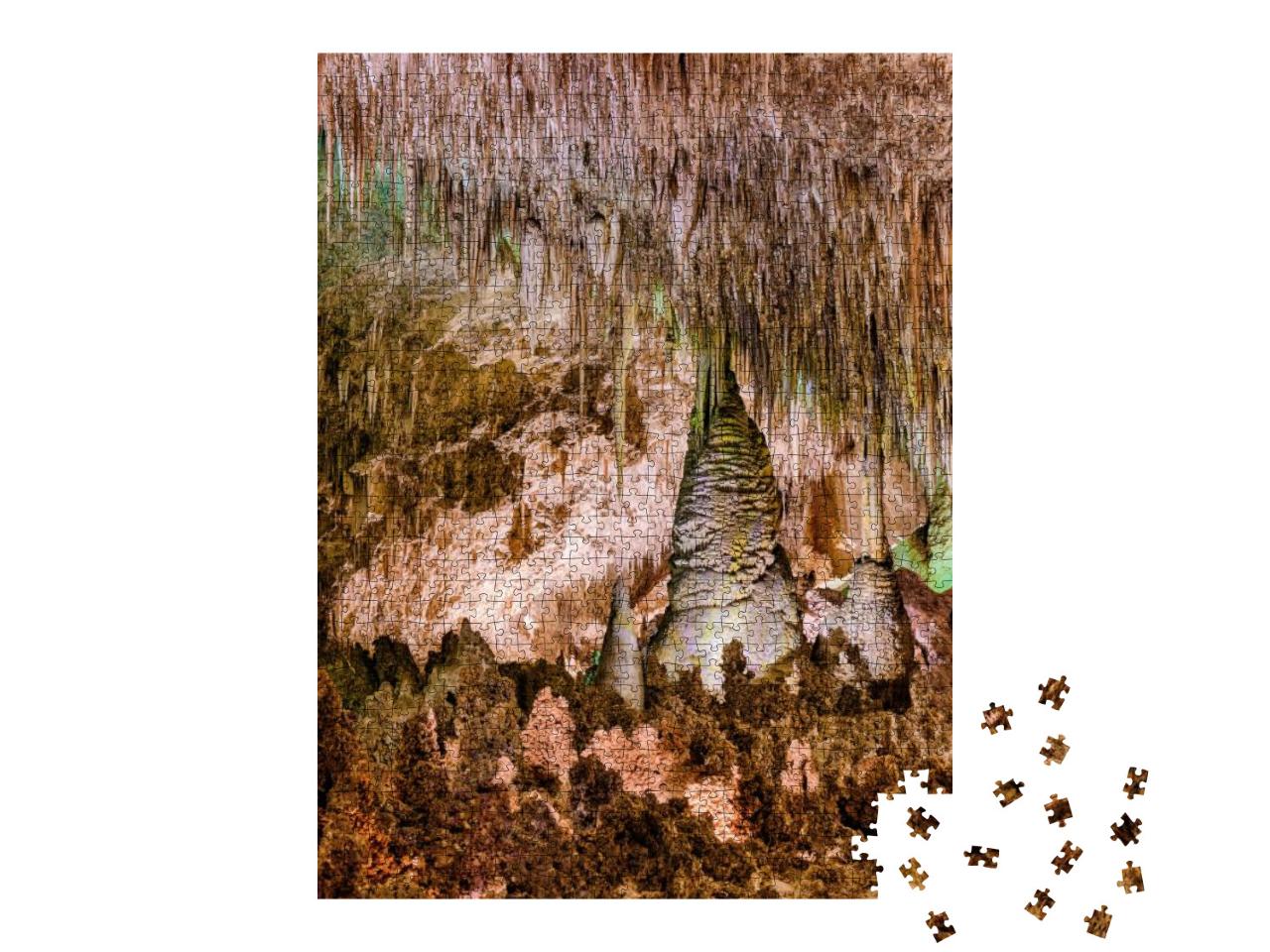 Fairyland in the Big Room of Carlsbad Caverns National Pa... Jigsaw Puzzle with 1000 pieces