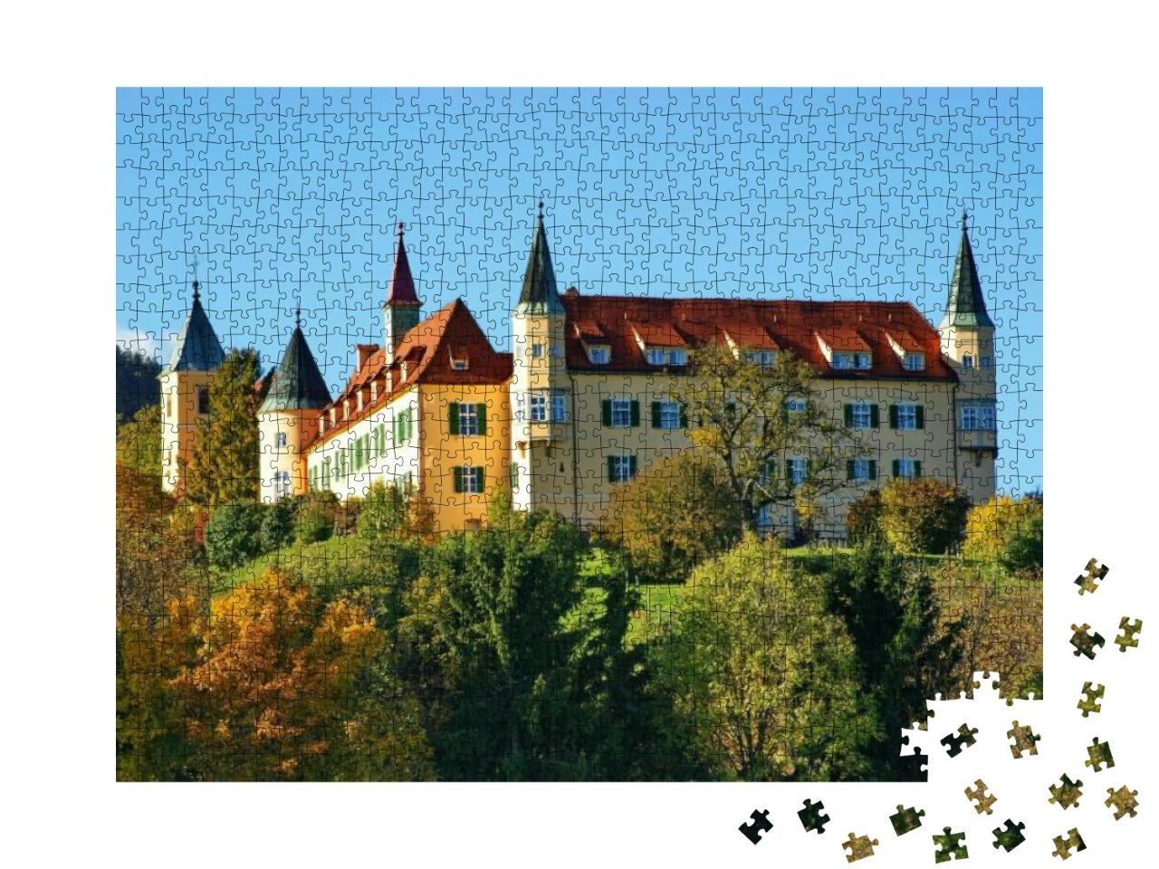 Castle Sankt Martin - Graz, Austria in Sunny Autumn Day... Jigsaw Puzzle with 1000 pieces
