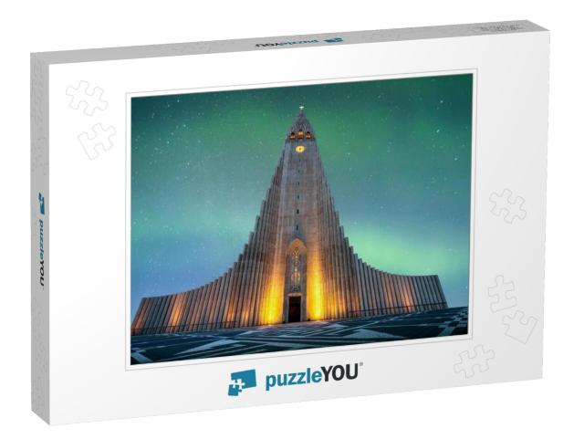 Hallgrimskirkja is a Lutheran Church of Iceland Church in... Jigsaw Puzzle