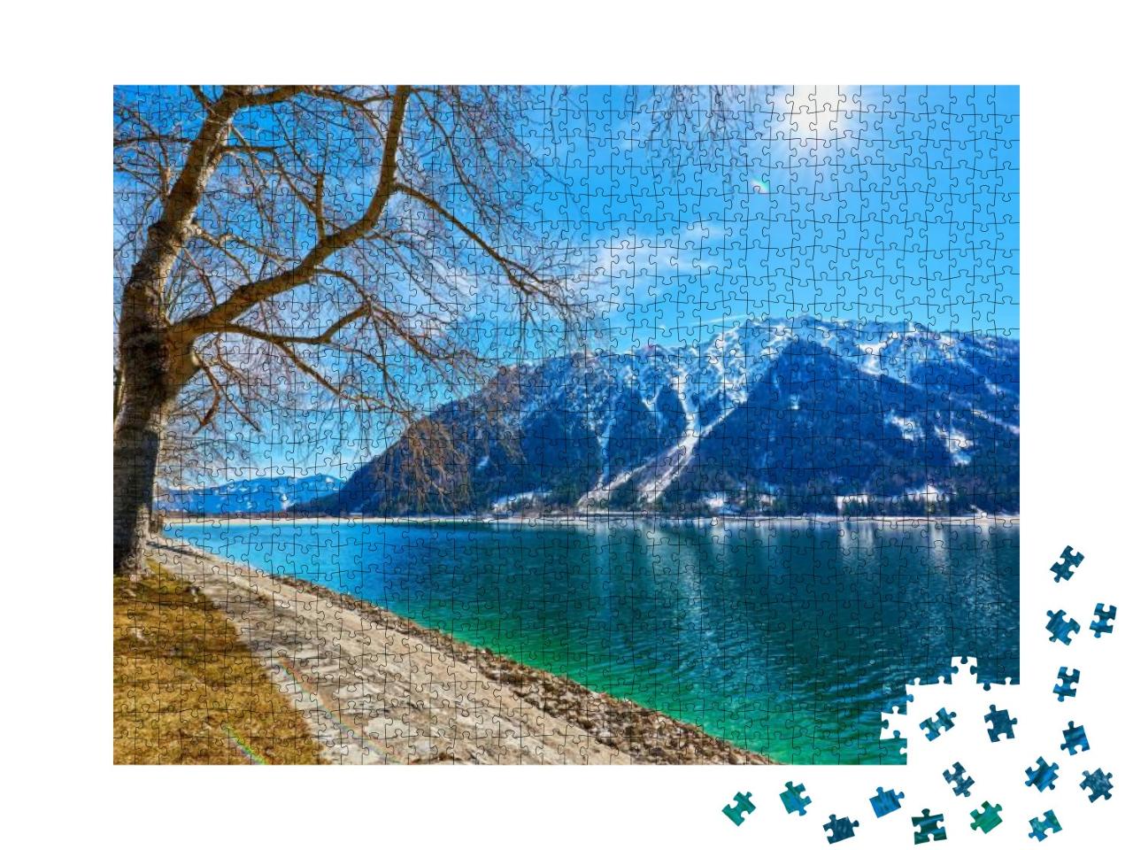 Beautiful Landscape of Lake Achen on a Sunny Day in the A... Jigsaw Puzzle with 1000 pieces