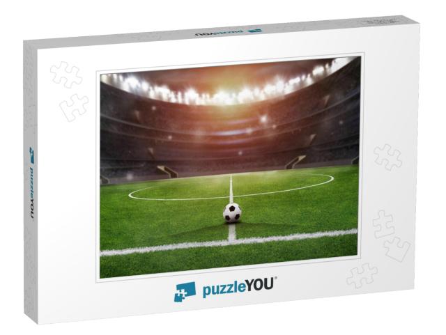 Soccer Ball in the Stadium... Jigsaw Puzzle