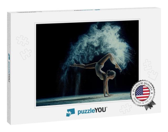 Graceful Woman Dancing in Cloud of Dust... Jigsaw Puzzle