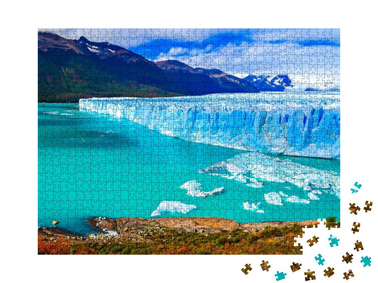 Perito Moreno Glacier in Patagonia, Argentina... Jigsaw Puzzle with 1000 pieces