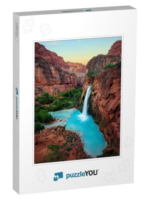 Havasu Falls Sunset... Jigsaw Puzzle