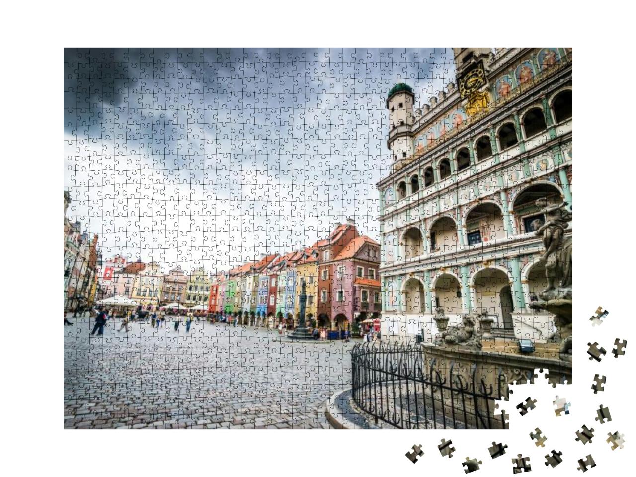 Central Market Square in Poznan, Poland... Jigsaw Puzzle with 1000 pieces