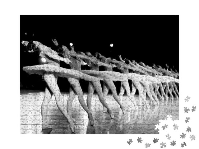 Behind the Scenes of Ballet. Troupe of Classical Dancers... Jigsaw Puzzle with 1000 pieces