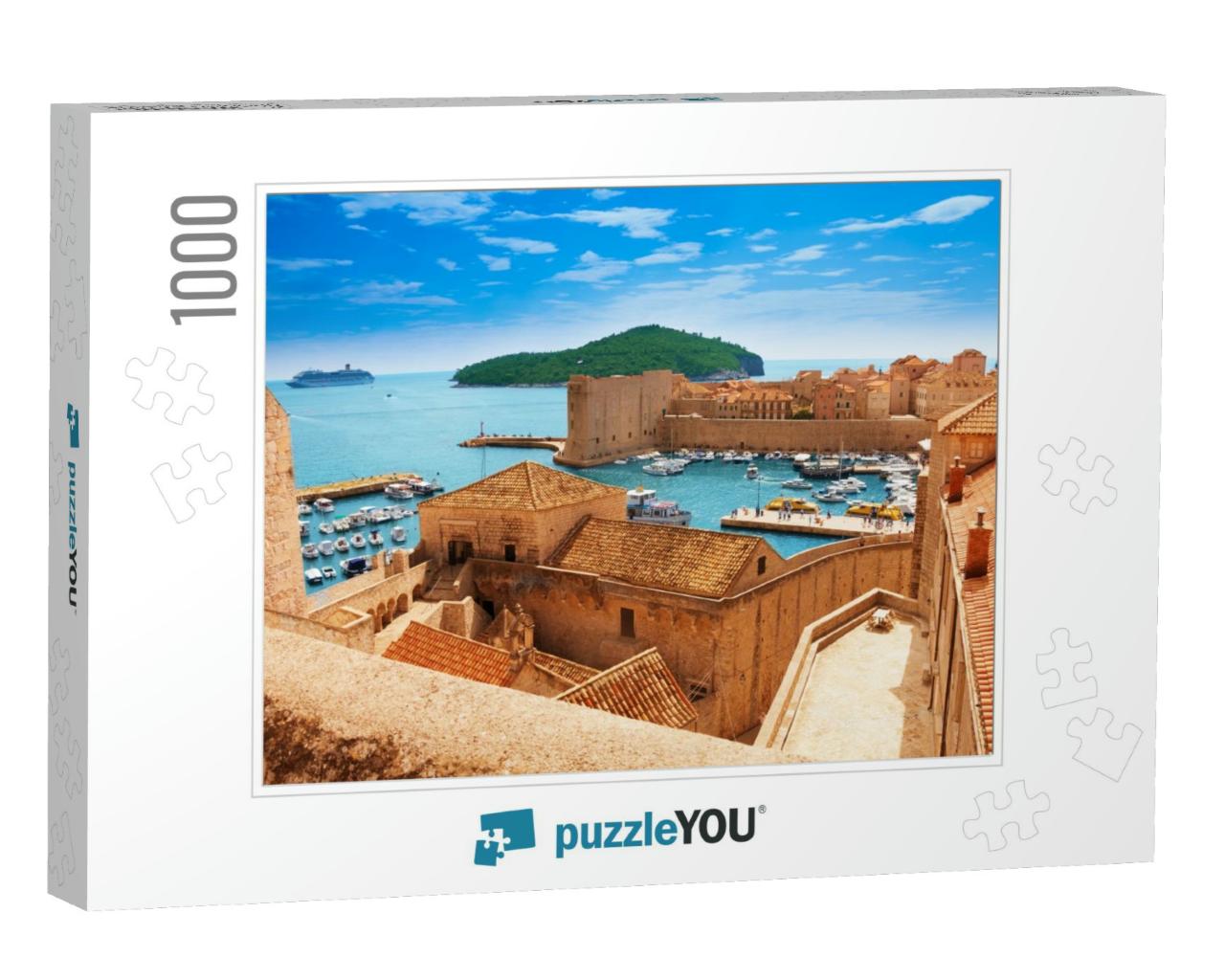 Port of Dubrovnik from the Old City Walls... Jigsaw Puzzle with 1000 pieces