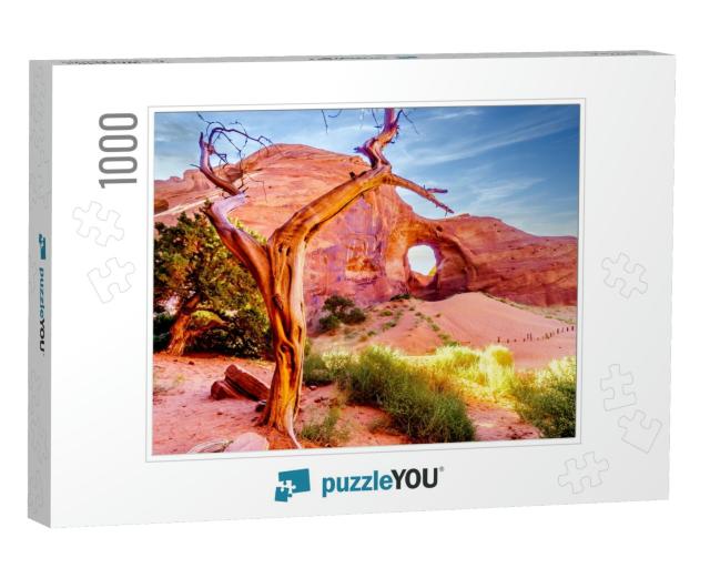 Dead Tree in Front of the Ear of the Wind, a Hole in a Ro... Jigsaw Puzzle with 1000 pieces