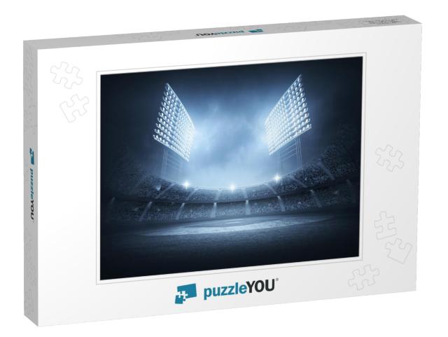 Baseball Stadium 3D Rendering Composition & Stadium is th... Jigsaw Puzzle