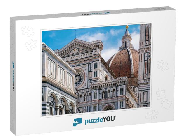 Florence Duomo, Italy. Santa Maria Del Fiore Cathedral Ba... Jigsaw Puzzle