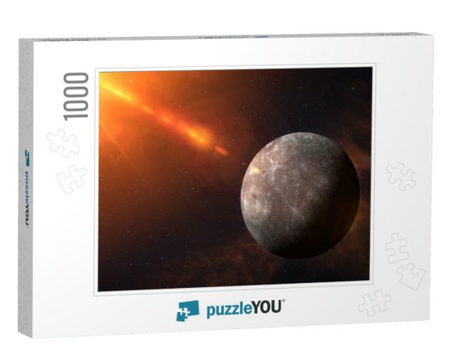 View of Planet Mercury from Space. Space, Nebula & Planet... Jigsaw Puzzle with 1000 pieces
