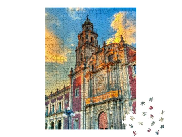 View of the Santo Domingo Church in Mexico City... Jigsaw Puzzle with 1000 pieces