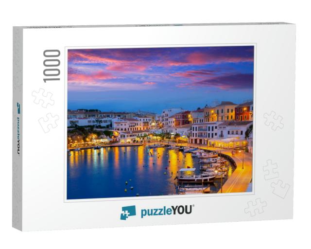 Calasfonts Cales Fonts Port Sunset in Mahon At Balearic I... Jigsaw Puzzle with 1000 pieces