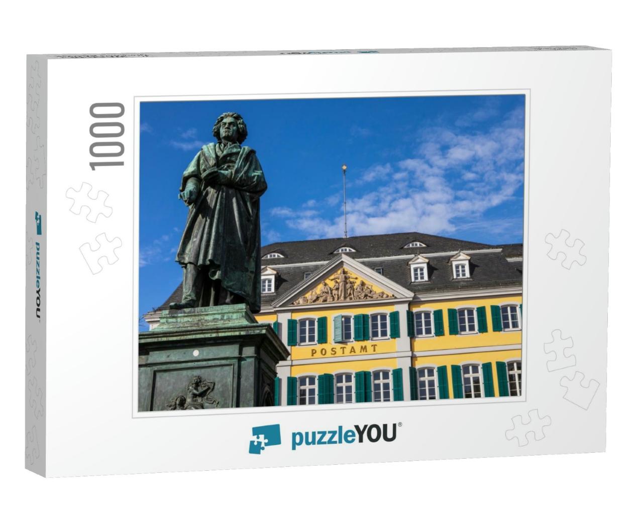 A Statue of Famous Composer Ludwig Van Beethoven - with t... Jigsaw Puzzle with 1000 pieces