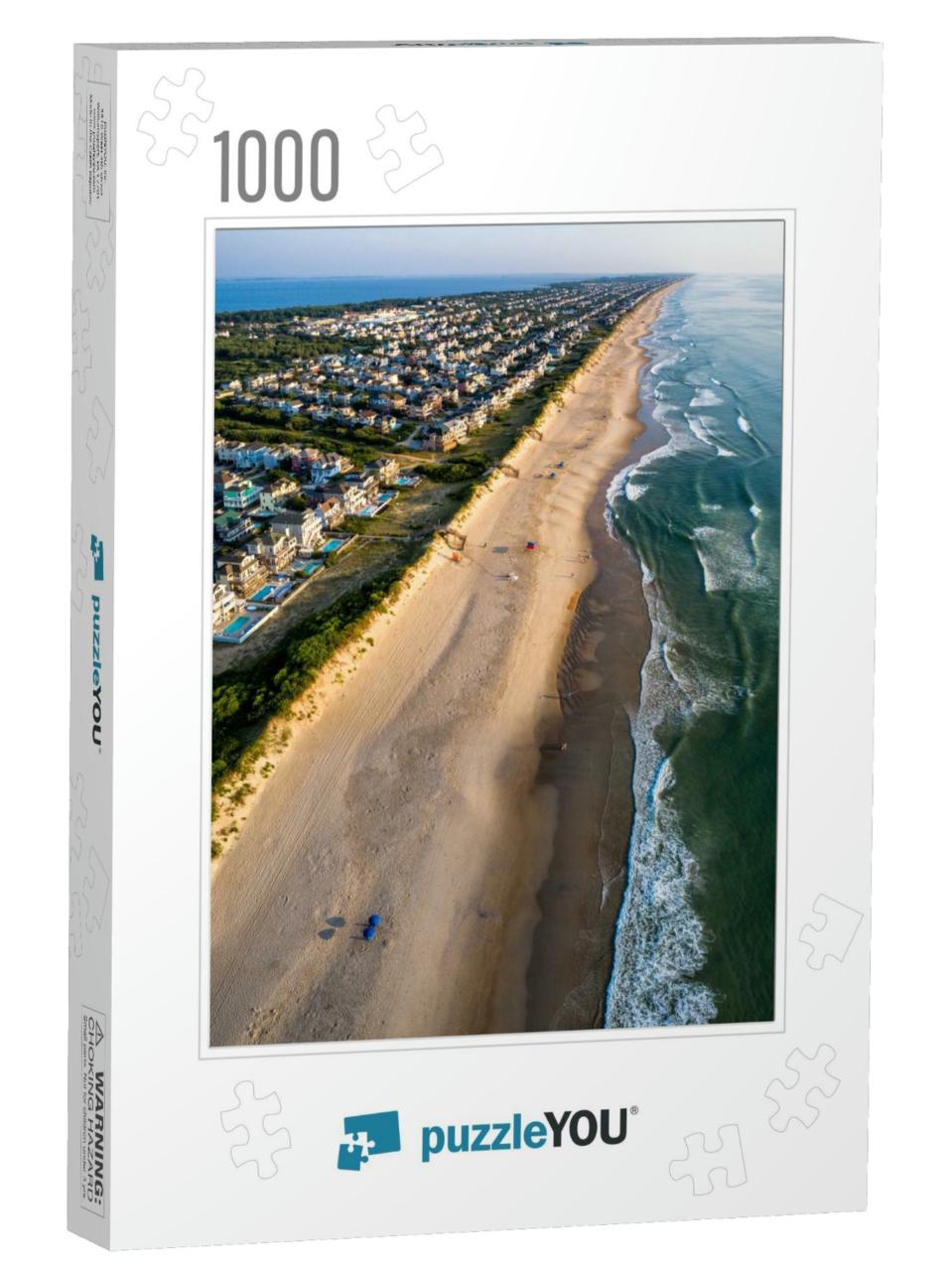 Aerial View of Corolla North Carolina Beaches... Jigsaw Puzzle with 1000 pieces