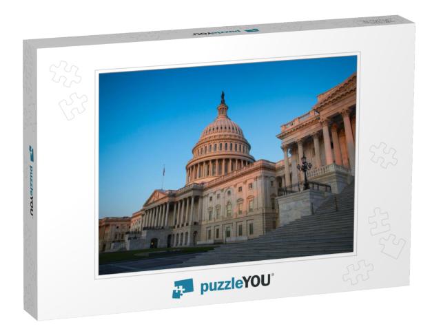 Sunrise Over the Capital Building in Washington Dc... Jigsaw Puzzle