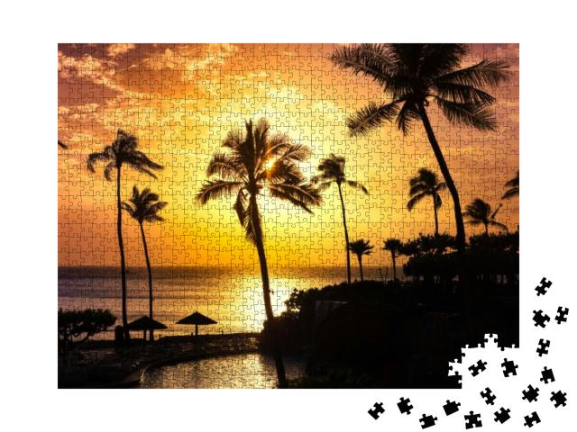 Maui Sunset... Jigsaw Puzzle with 1000 pieces