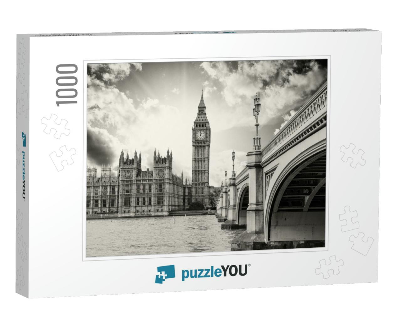 Landscape of Big Ben & Palace of Westminster with Bridge... Jigsaw Puzzle with 1000 pieces