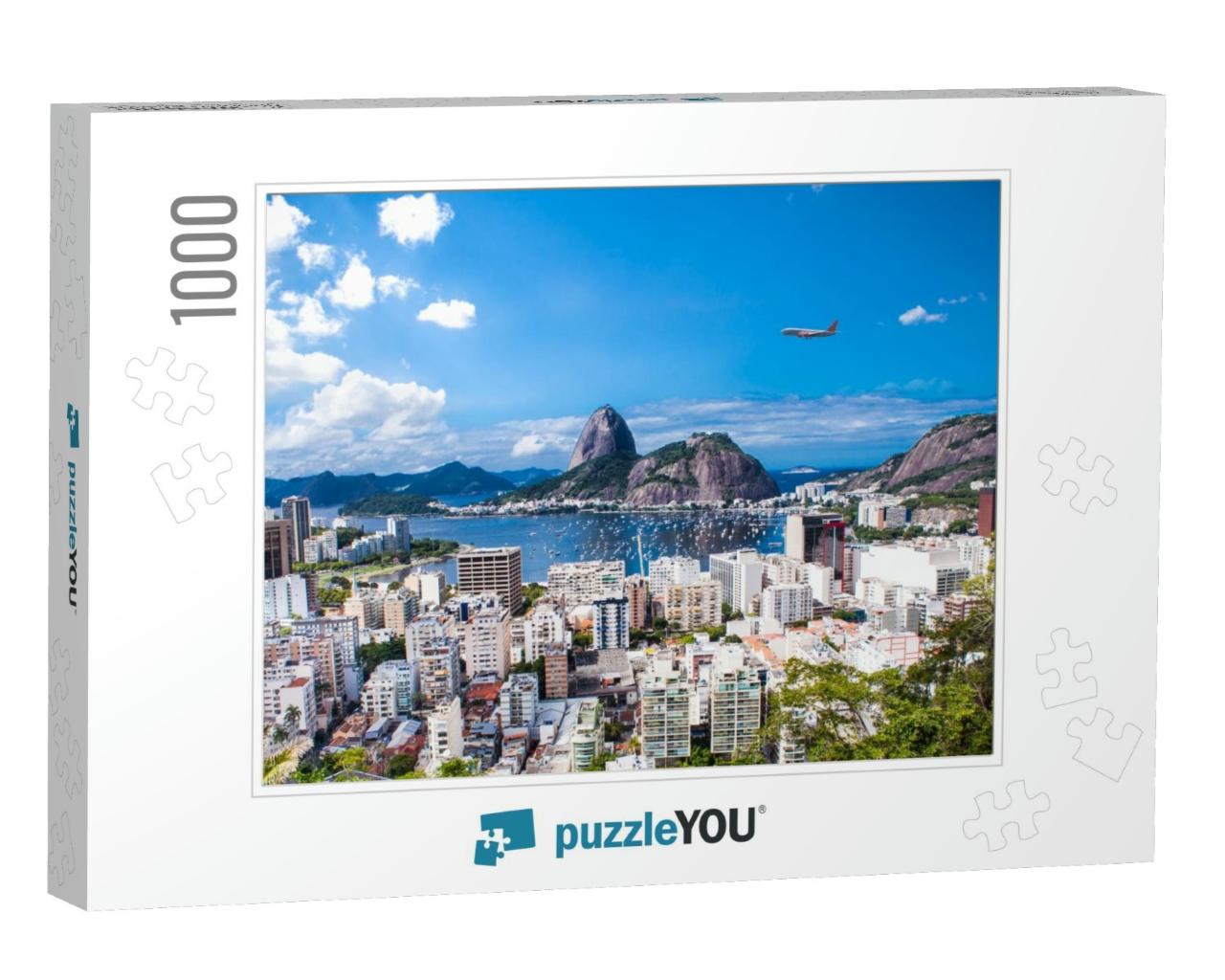 Panoramic View of Rio De Janeiro & Sugar Loaf, Brazil... Jigsaw Puzzle with 1000 pieces