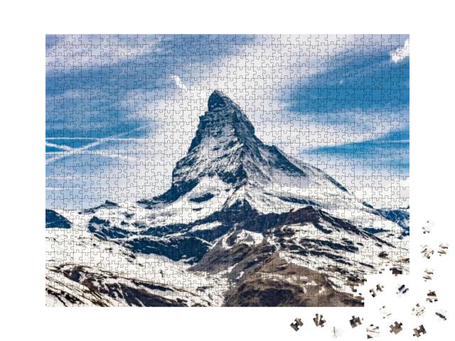 Swiss Alps Matterhorn... Jigsaw Puzzle with 1000 pieces