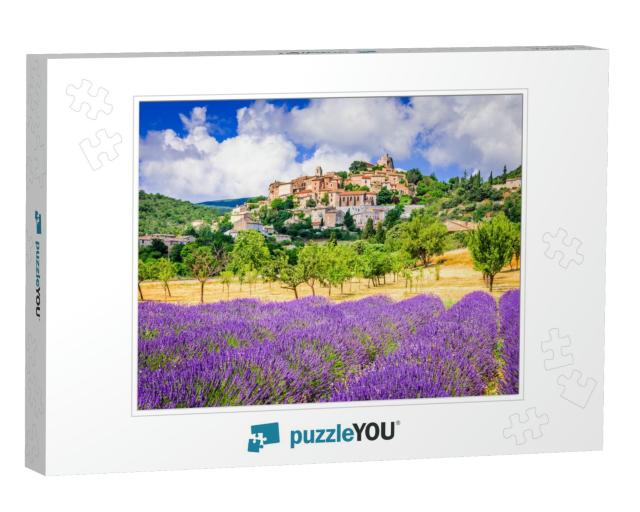 Simiane-La-Rotonde, Hilltop Village in Provence with Lave... Jigsaw Puzzle