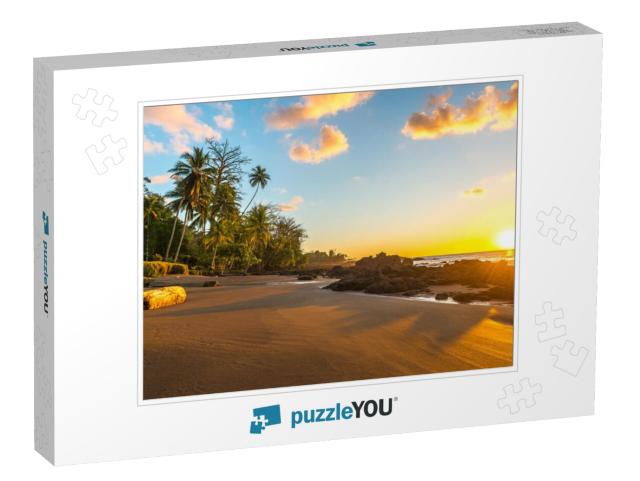 Tropical Sunset Along the Pacific Coast of Costa Rica wit... Jigsaw Puzzle