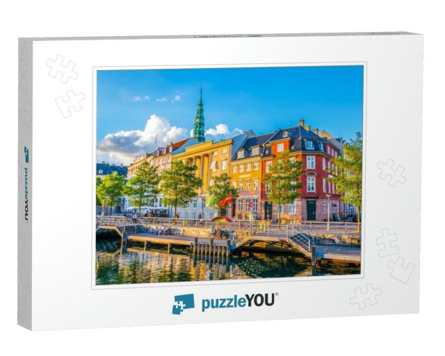 View of a Channel Next to the Christiansborg Slot Palace... Jigsaw Puzzle
