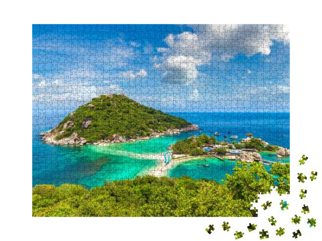 Nang Yuan Island, Koh Tao, Thailand in a Summer Day... Jigsaw Puzzle with 1000 pieces