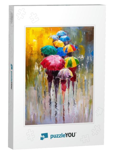 Oil Painting - Rainy Day... Jigsaw Puzzle