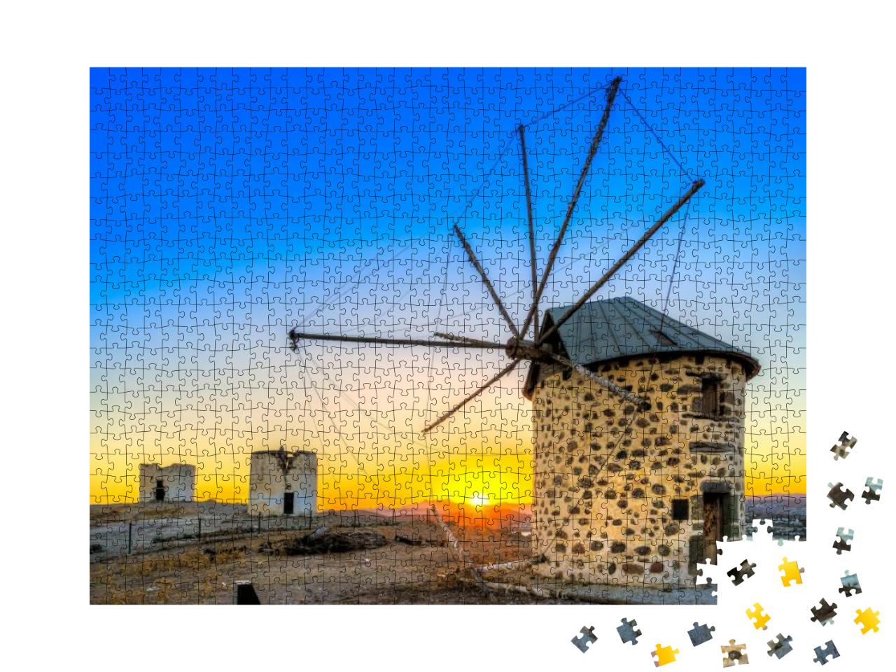 View of Bodrum & Old Windmill, Turkey... Jigsaw Puzzle with 1000 pieces