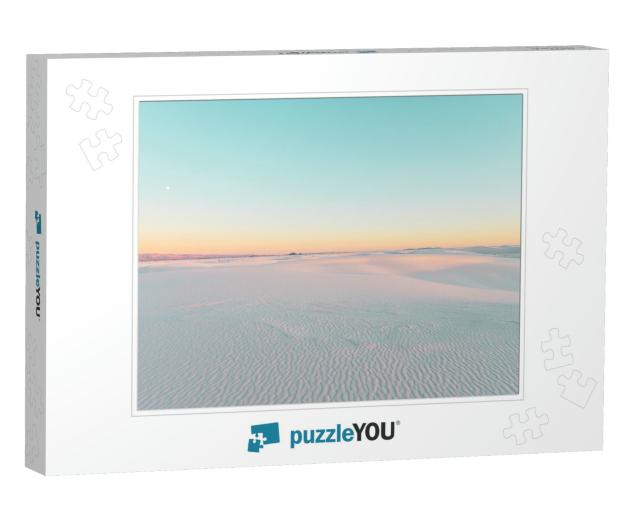 Sunny Blue Sky At White Sands National Park... Jigsaw Puzzle