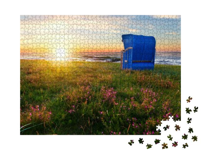 Beach Baskets At the Beach of Harlesiel, East Frisia Whil... Jigsaw Puzzle with 1000 pieces