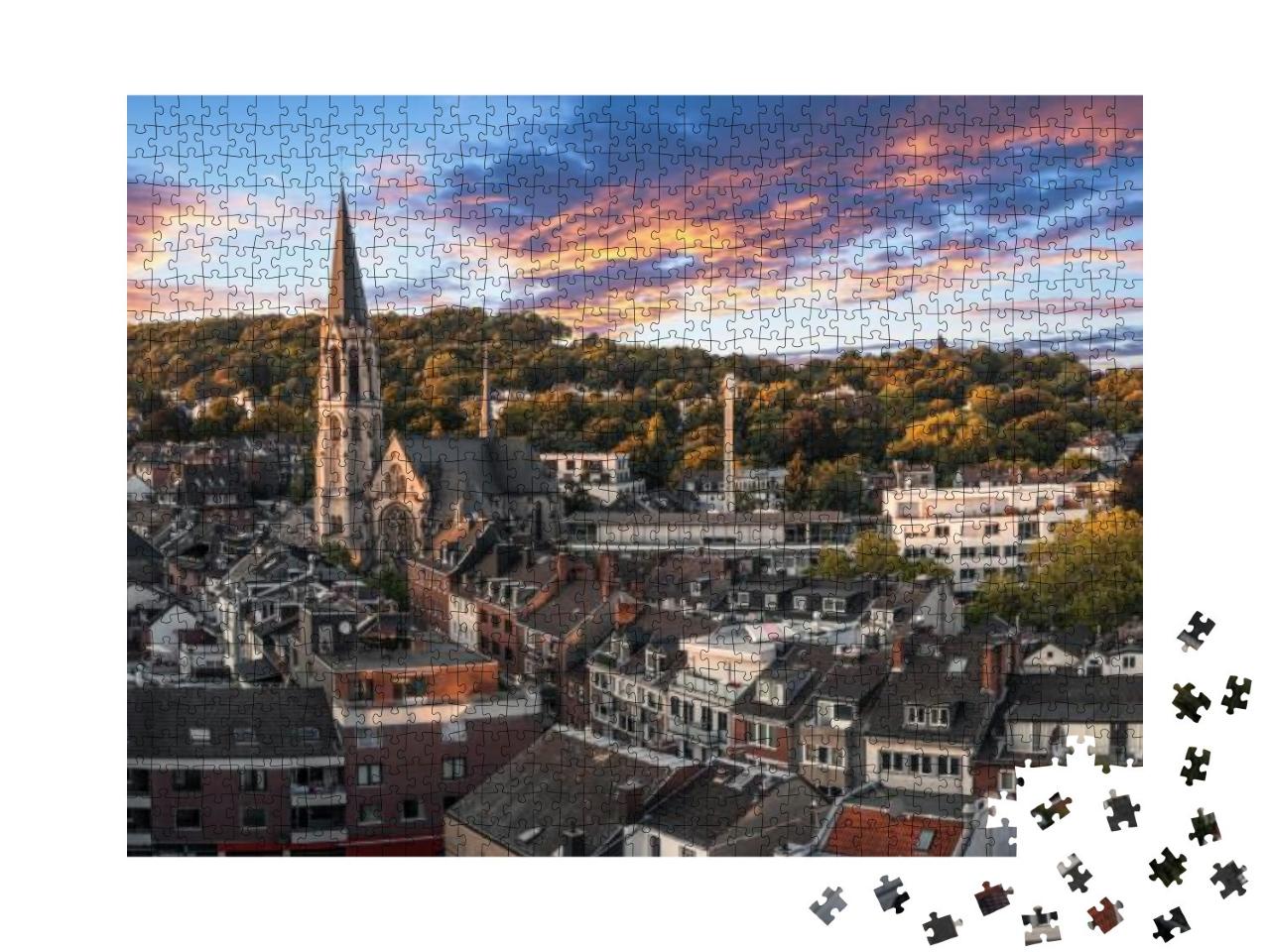Panoramic View of Lousberg in Aachen, Germany... Jigsaw Puzzle with 1000 pieces
