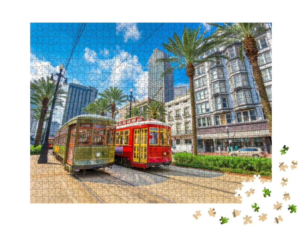 New Orleans, Louisiana, USA Street Cars... Jigsaw Puzzle with 1000 pieces