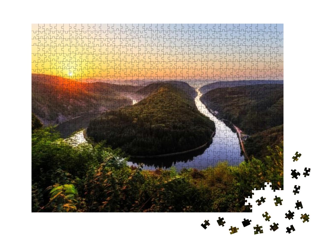 The Saar is a River in Northeastern France & Western Germ... Jigsaw Puzzle with 1000 pieces