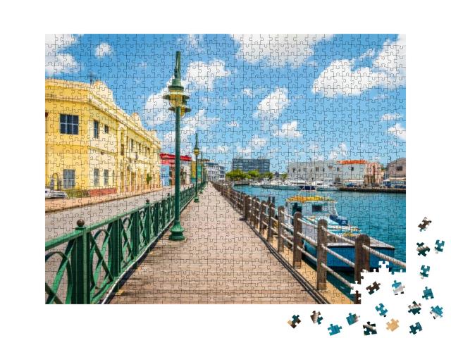 Promenade At Marina of Bridgetown, Barbados... Jigsaw Puzzle with 1000 pieces