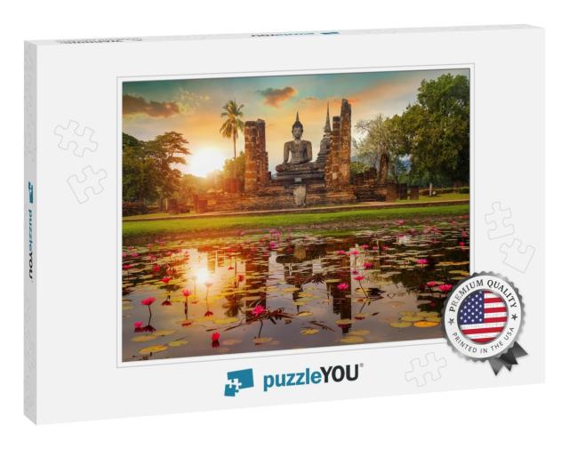 Wat Mahathat Temple in the Precinct of Sukhothai Historic... Jigsaw Puzzle