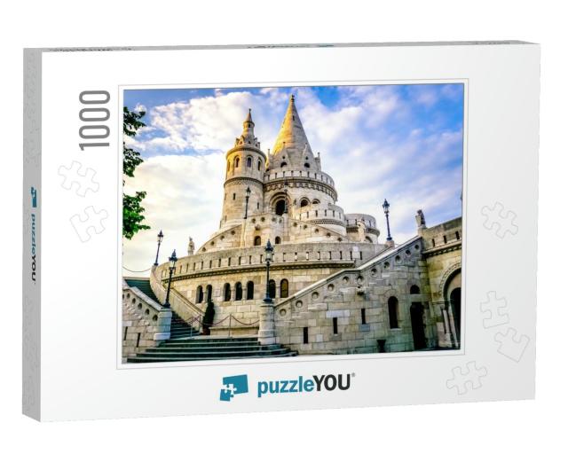 A Landscape View of the Fisherman's Bastion in Summer Tim... Jigsaw Puzzle with 1000 pieces