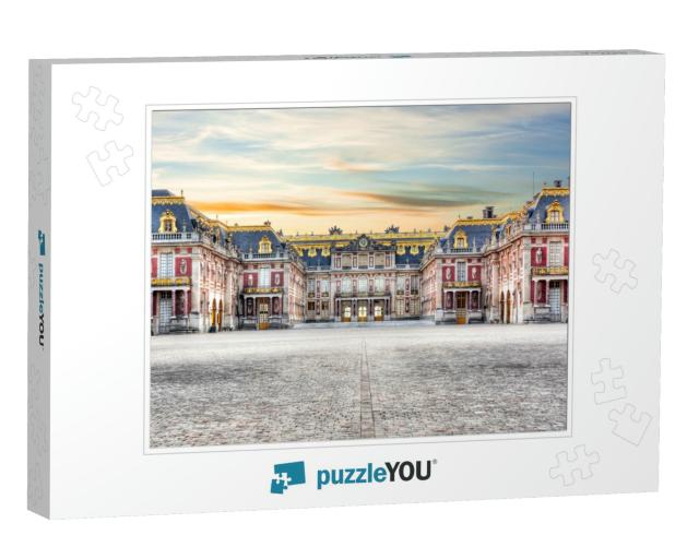 Versailles Palace Outside Paris At Sunset, France... Jigsaw Puzzle