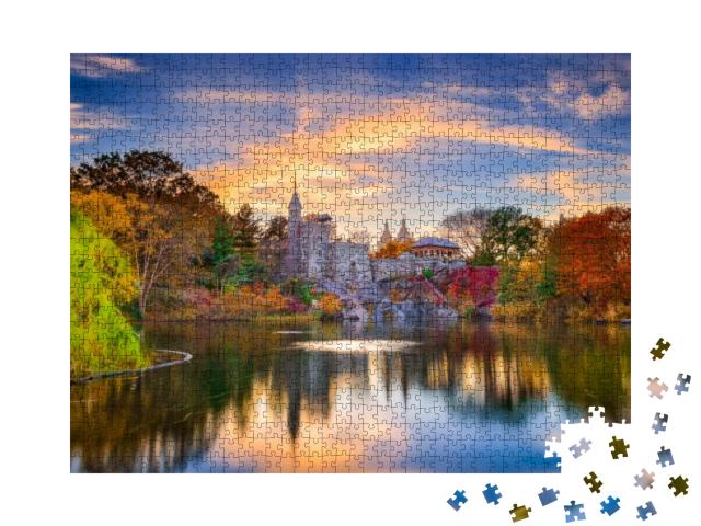 Central Park, New York City At Belvedere Castle During an... Jigsaw Puzzle with 1000 pieces