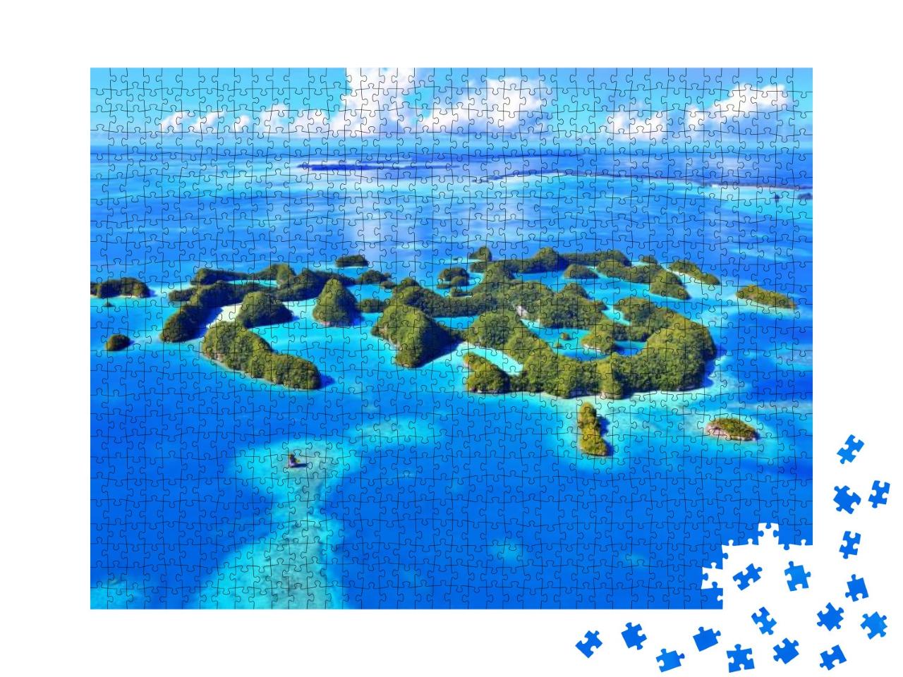Small Islands, Sea & Trees... Jigsaw Puzzle with 1000 pieces