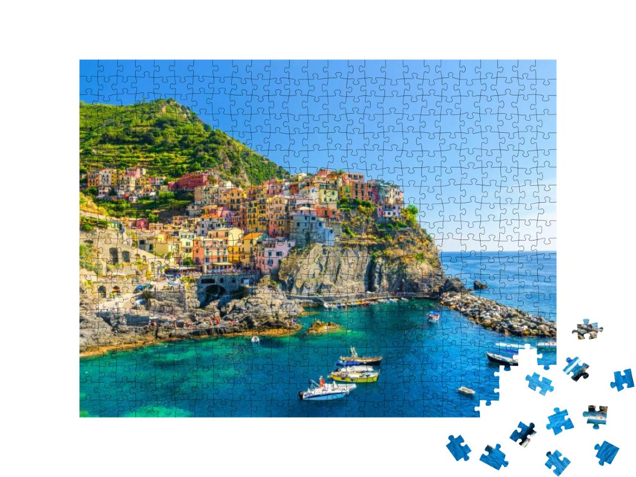 Manarola Traditional Typical Italian Village in National... Jigsaw Puzzle with 500 pieces